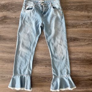 WOMENS ZARA BOOT CUT JEANS